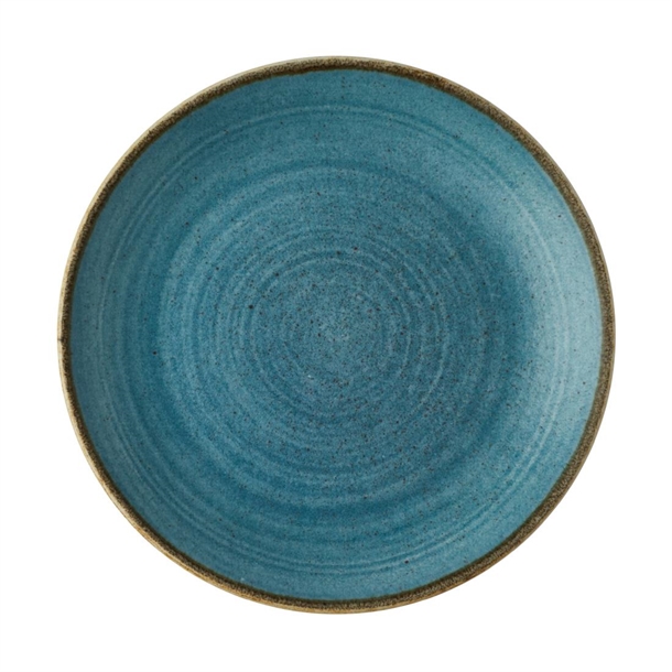 Churchill Stonecast Raw Teal Evolve Coupe Plate 220mm (Box 12) (Direct)