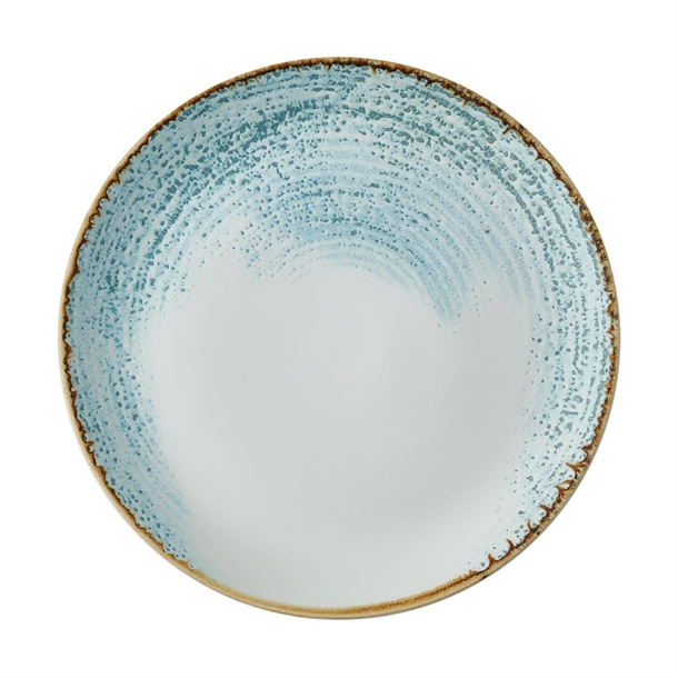 Churchill Homespun Accents Aquamarine Evolve Coupe Plate 285mm (Box 12) (Direct)
