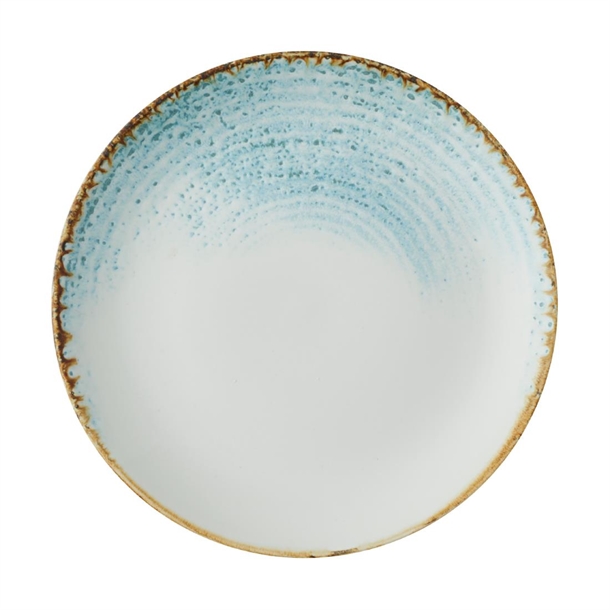 Churchill Homespun Accents Aquamarine Evolve Coupe Plate 220mm (Box 12) (Direct)