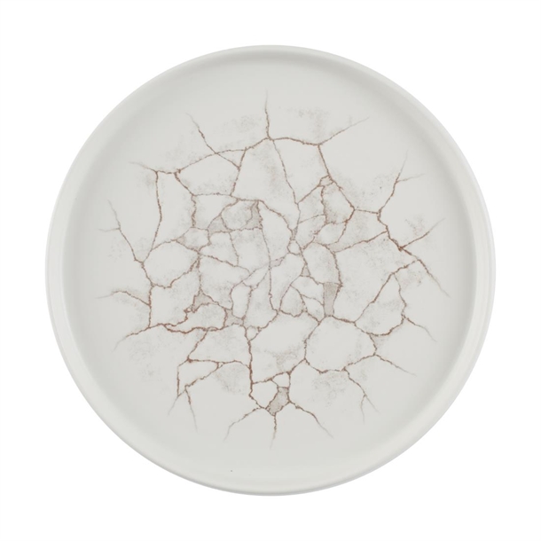Churchill Studio Prints Kintsugi-Teller mit Achatwänden, Grau, 260mm (6 Stück)