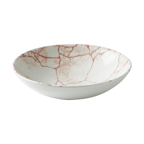Churchill Studio Prints Kintsugi Evolve Coupe-Schüsseln, Koralle, 184mm, (12 Stück)