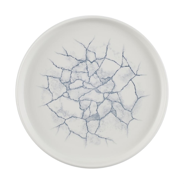 Churchill Studio Prints Kintsugi-Teller mit Perlenwänden, Grau, 220mm (6 Stück)