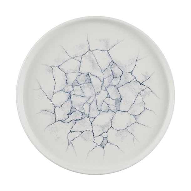 Churchill Studio Prints Kintsugi Teller mit Perlenwänden, Grau, 260 mm (6 Stück)