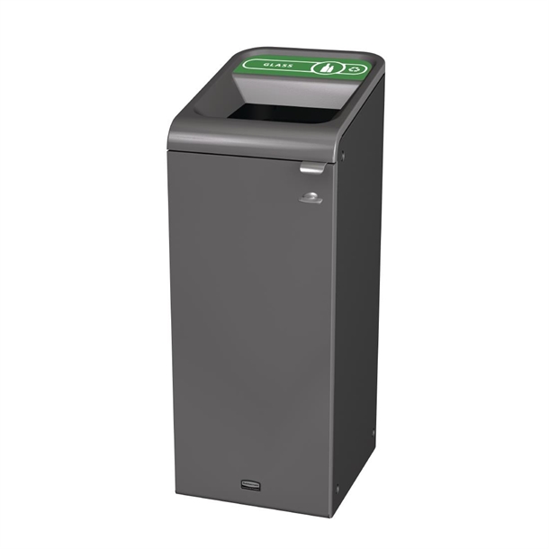 Rubbermaid Configure Container with Glass Recycling Label Green - 57Ltr (Direct)
