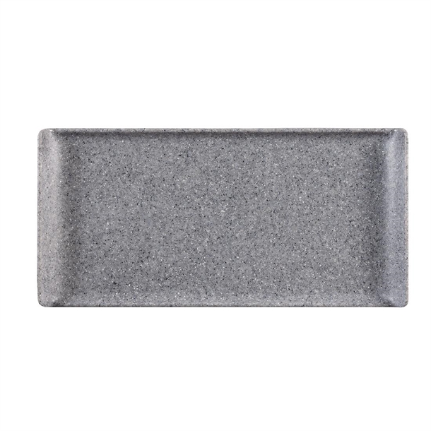 Churchill Plastic Rectangle Granite Melamine Tray 11 3/4x5 3/4" (Box 6) (B2B)