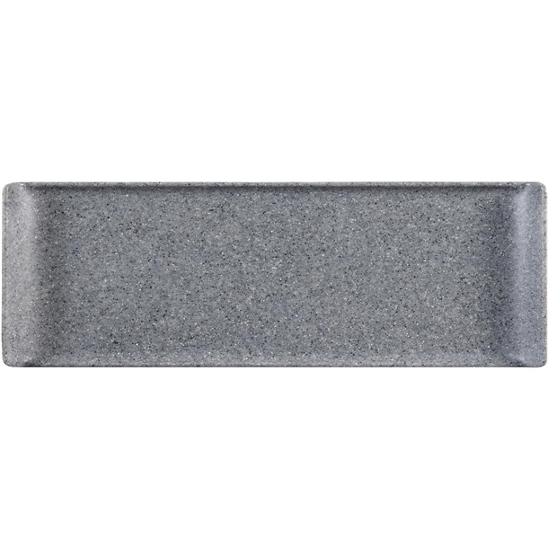 Churchill Plastic Rectangle Granite Melamine Tray - 22x6" (Box 4) (B2B)