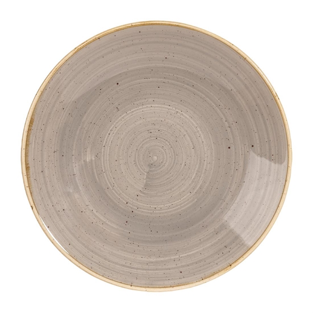 Churchill Stonecast Grey Deep Coupe Plate - 288mm 11 1/4" (Box 12) (B2B)