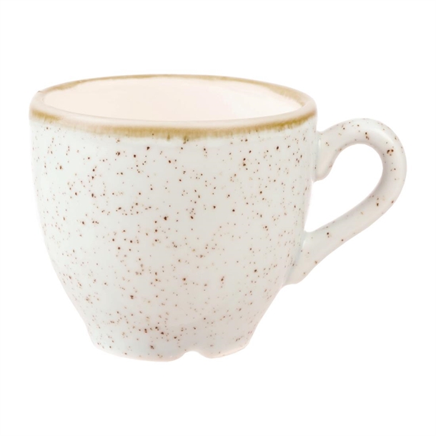 Tasses à espresso Churchill Stonecast Barley White 100ml (lot de 12)