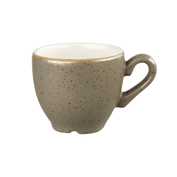 Churchill Stonecast Peppercorn Grey Espresso Cup 100ml (Box 12) (B2B)