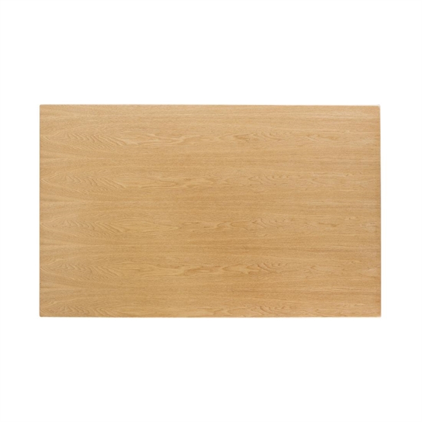 Plateau de table rectangulaire pré-percé coloris frêne naturel Bolero 700 x 1100mm