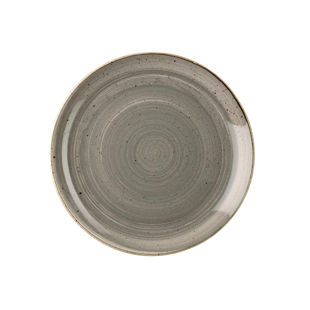 Churchill Stonecast Coupe Plate Grey - 288mm 11.2" (Box 12) (B2B)