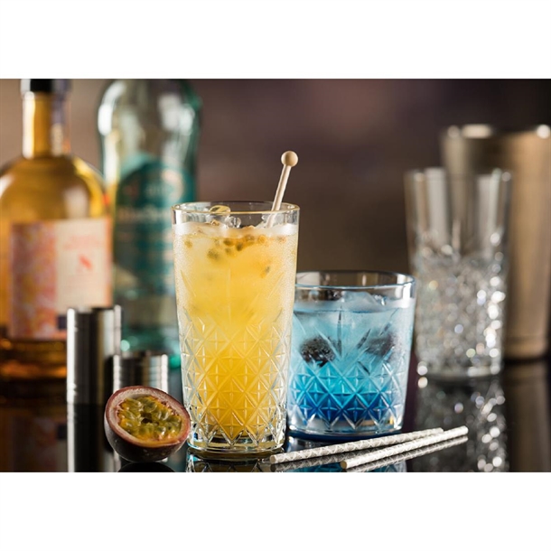 Utopia Timeless Vintage Stackable Hiball Glasses 350ml (Pack of 12 ...
