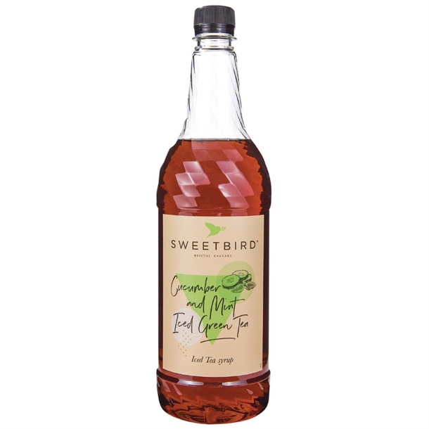 Sweetbird Cucumber & Mint Iced Green Tea Syrup (1Ltr Bottle)
