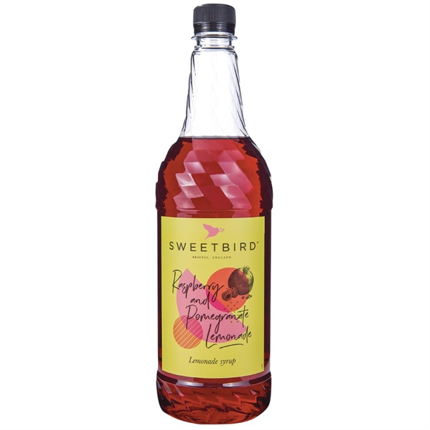 Sweetbird Raspberry & Pomegranate Lemonade Syrup (1Ltr Bottle)