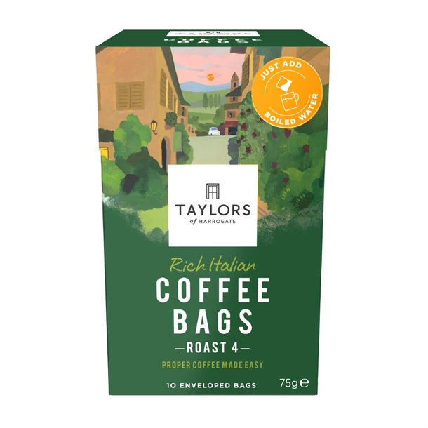 Taylors Rich Italian Coffee Bags (Pack 10)