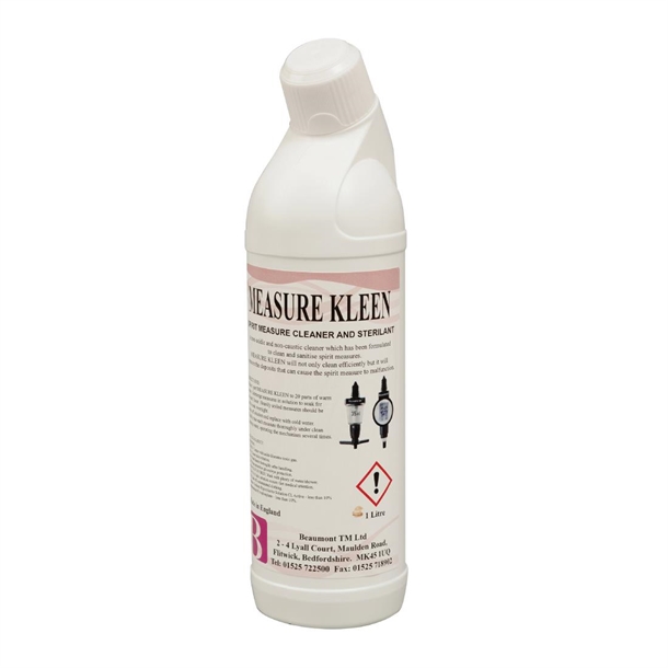 Beaumont Liquid Spirit Measure Cleaner - 1Ltr (Pack 6) (B2B)