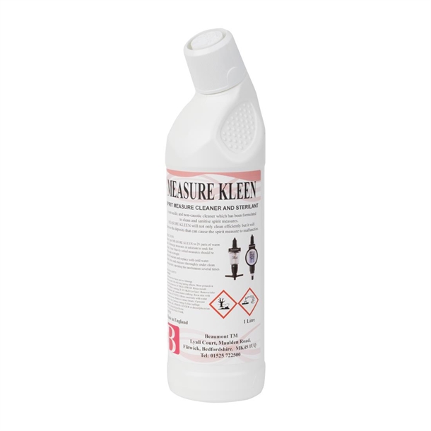 Beaumont Liquid Spirit Measure Cleaner - 1Ltr (Pack 6) (B2B)