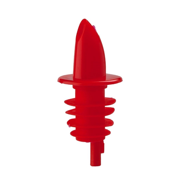 Beaumont Economy Freeflow Pourer Red (Pack 10)