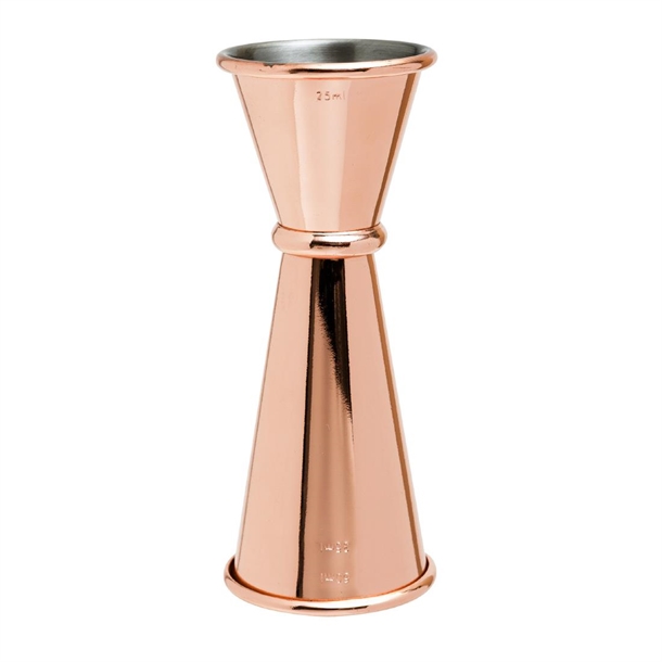 Beaumont Jigger Measure Copper Plated 25ml 35ml 50ml
