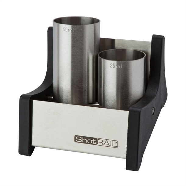 Beaumont Spirit Measure Rail Stainless Steel Holds 2 Measures