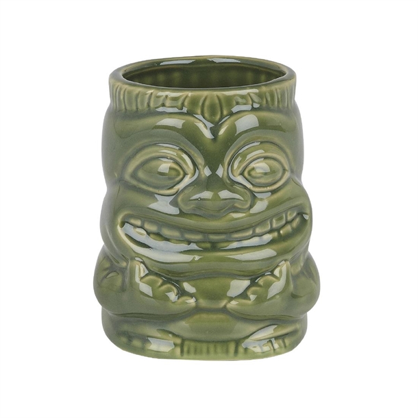 Beaumont Ceramic Tiki Mug With Handle 425ml Sea Green