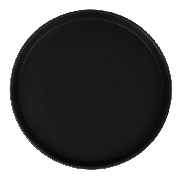 Beaumont Round Non Slip Tray Black 355mm