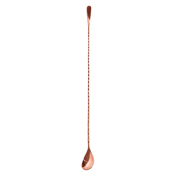 Beaumont Hudson Cocktail Spoon 450mm St/St Copper Plated
