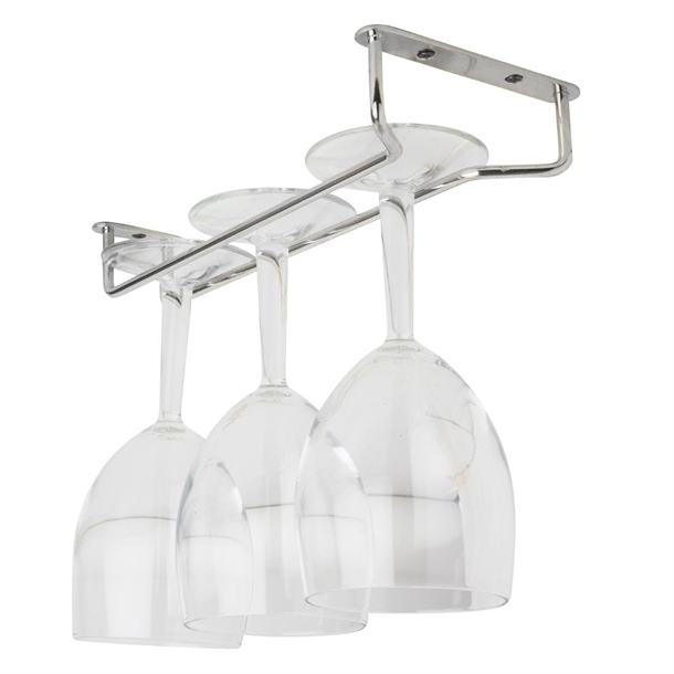Beaumont Glass Hanger Chrome - 254mm