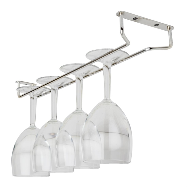 Beaumont Glass Hanger Chrome - 406mm