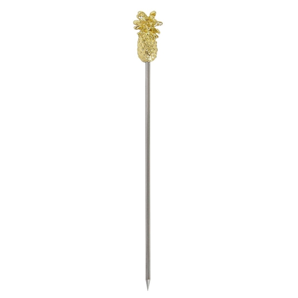 Beaumont Pineapple Garnish Pick Gold Plated (Pck of 10)