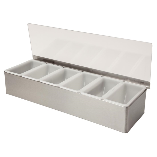 Beaumont 6 Part Stainless Steel Condiment Holder (B2B)