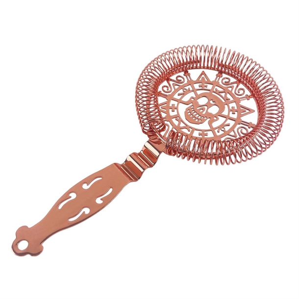 Beaumont Copper Plated Skull Strainer