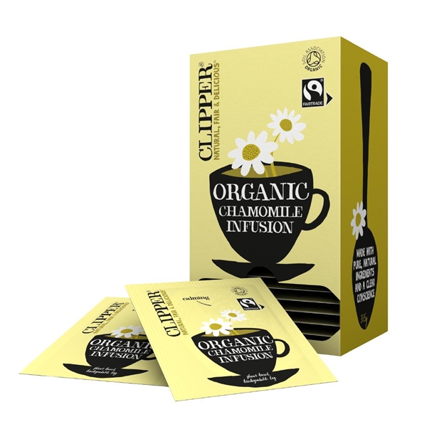 Clipper Fairtrade Organic Infusion Chamomile Tea Bag Envelopes (Case 6x25)