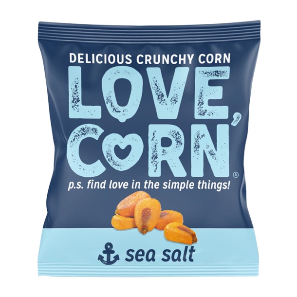 LOVE CORN Crunchy Corn Snack Sea Salt (24x20g)