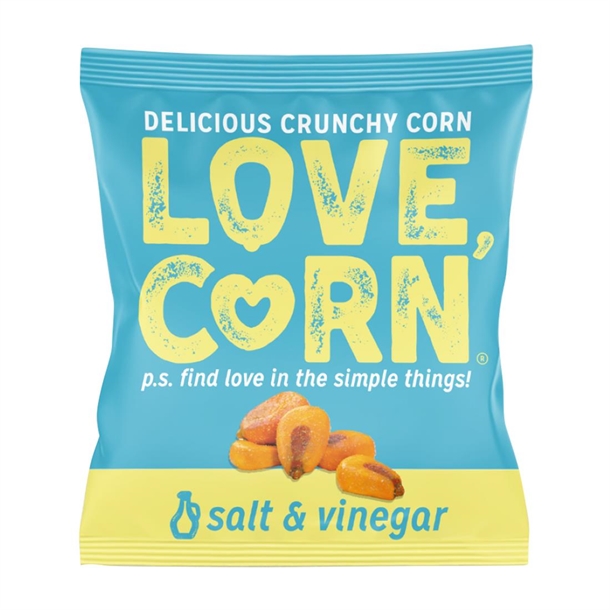 LOVE CORN Crunchy Corn Snack Salt & Vinegar (24x20g)