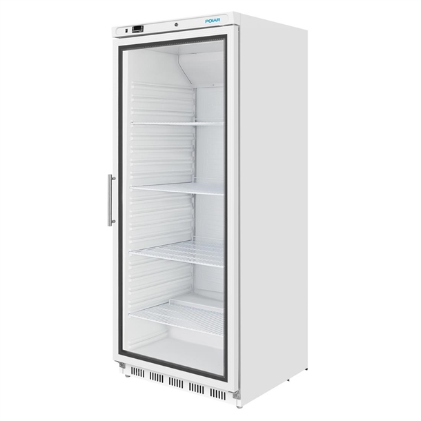 Polar C-Series Upright Display Fridge White - 600Ltr
