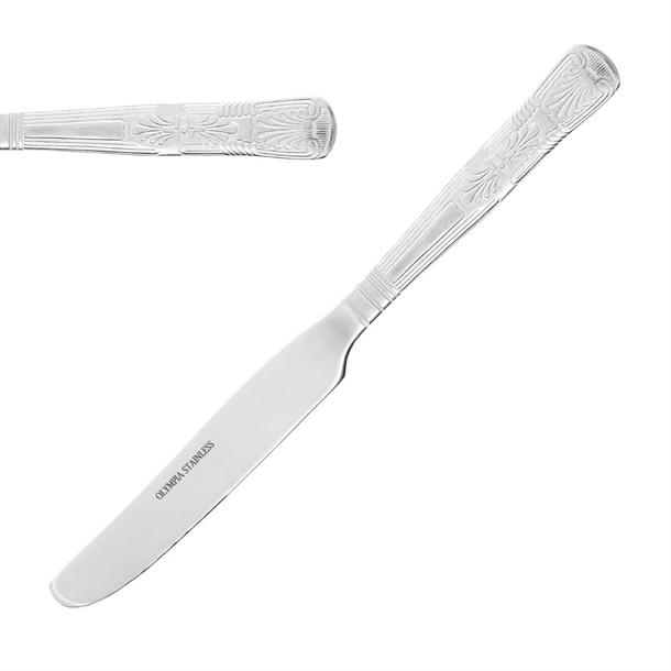 Couteau de table Olympia Kings manche plein (lot de 12)