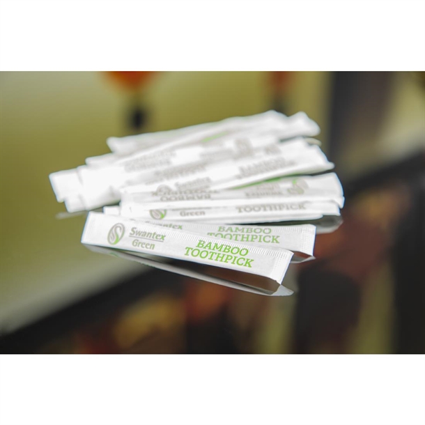 Einzeln verpackte biologisch abbaubare Bambus-Zahnstocher (1000 Stck) -  DA015 - Nisbets
