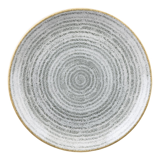 Churchill Studio Prints Charcoal Stone Grey Coupe Plate8.7"217mm(Box12)(B2B)