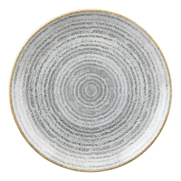 Churchill Studio Prints Charcoal Stone Grey Coupe Plate 6.5"165mm(Box12)(B2B)