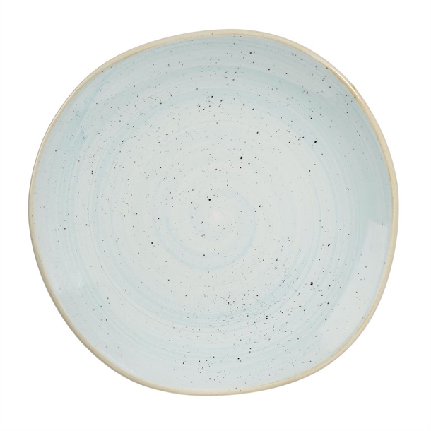 Churchill Stonecast Duck Egg Round Trace Plate 10 3/8" (Box 12) (Direct)