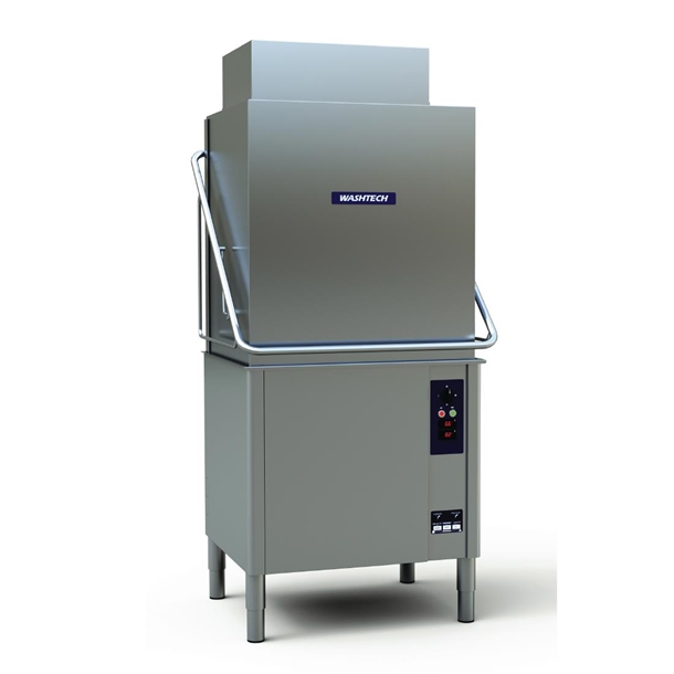 Washtech AL8C High Effic Passthrough Warewasher Heat Cond500x600mm Rack(Direct)