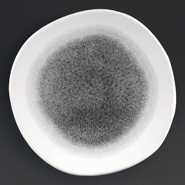 churchill-studio-prints-raku-trace-quartz-black-round-plate-264mm