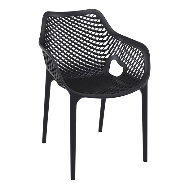 Furnlink Siesta Exclusive Air XL Armchair - Black (Direct) (Pack 2)