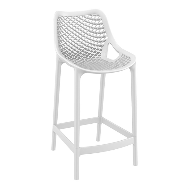 Furnlink Siesta Exclusive Air Barstool 65 - White (Direct) (Pack 2)