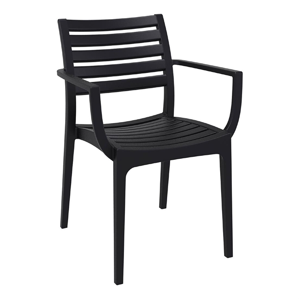 Furnlink Siesta Exclusive Artemis Armchair - Black (Direct) (Pack 2)
