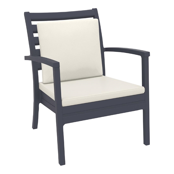 Furnlink Artemis XL Armchair - Anthracite Beige Seat & Back Cushion (Direct)