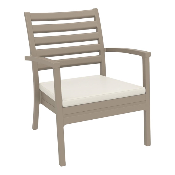 Furnlink Artemis XL Armchair - Taupe w/Beige Seat Cushion (Direct)