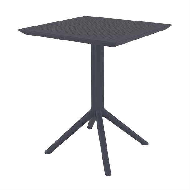 Furnlink Siesta Exclusive Sky Folding Table 60 Square - Anthracite (Direct)
