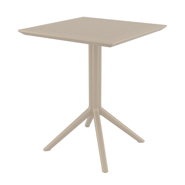 Furnlink Siesta Exclusive Sky Folding Table 60 Square - Taupe (Direct)